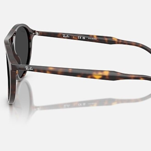NEW RAY-BAN RB2215 902/48 Sunglasses – Polished Havana Polar Black Lens 59-20